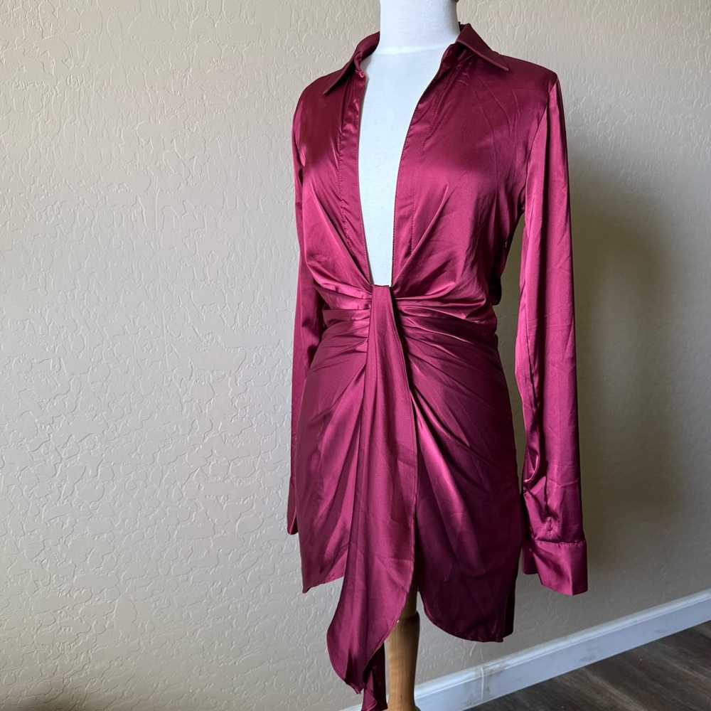 Sexy Satin Mini Dress